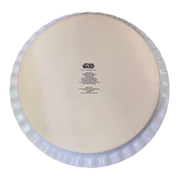 Disney Star Wars Grogu Baby Yoda 8" PUMPKIN Pie Plate NEW - Picture 3 of 5